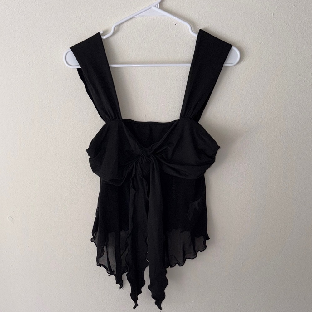 SHEIN Black Flowy Top